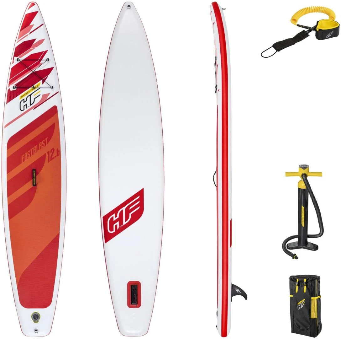 Bestway Hydro-Force Fastblast 12'6 Tech SUP Only Red - Afbeelding 3