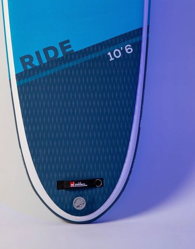 Red Paddle Co. Red Paddle Co 10'6 Ride MSL Inflatable SUP + Cruiser Tough Paddle White-Blue-Dark Blue - Afbeelding 3