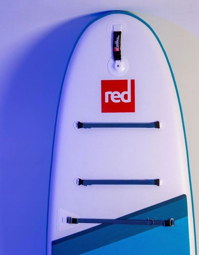 Red Paddle Co. Red Paddle Co 10'6 Ride MSL Inflatable SUP + Cruiser Tough Paddle White-Blue-Dark Blue - Afbeelding 4