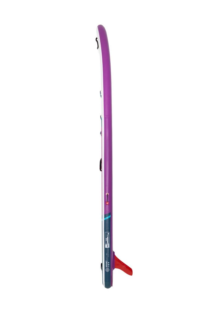 Red Paddle Co. Red Paddle Co 11'0 Sport MSL Inflatable SUP + Hybrid Tough Paddle White-Purple-Dark Blue - Afbeelding 5
