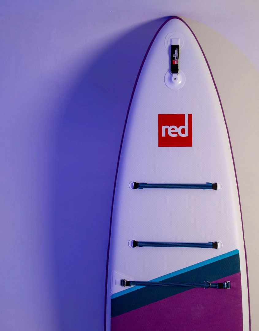 Red Paddle Co. Red Paddle Co 11'0 Sport MSL Inflatable SUP + Hybrid Tough Paddle White-Purple-Dark Blue - Afbeelding 6