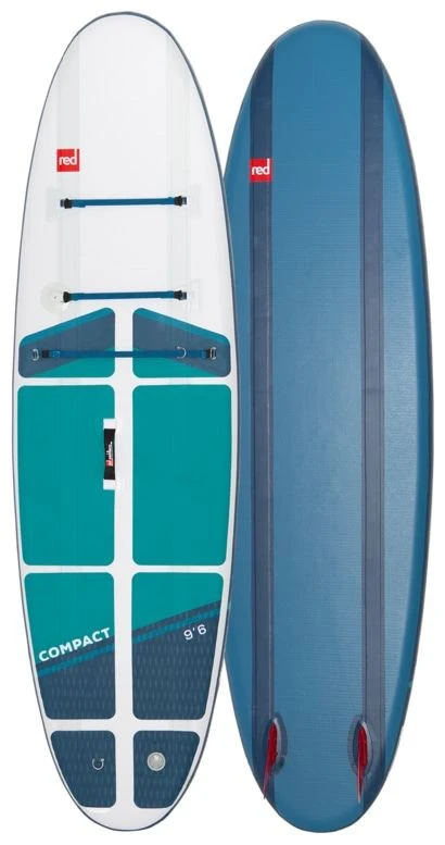 Red Paddle Co. Red Paddle Co 9'6 Compact MSL Inflatable SUP White-Teal-Dark Blue - Afbeelding 2